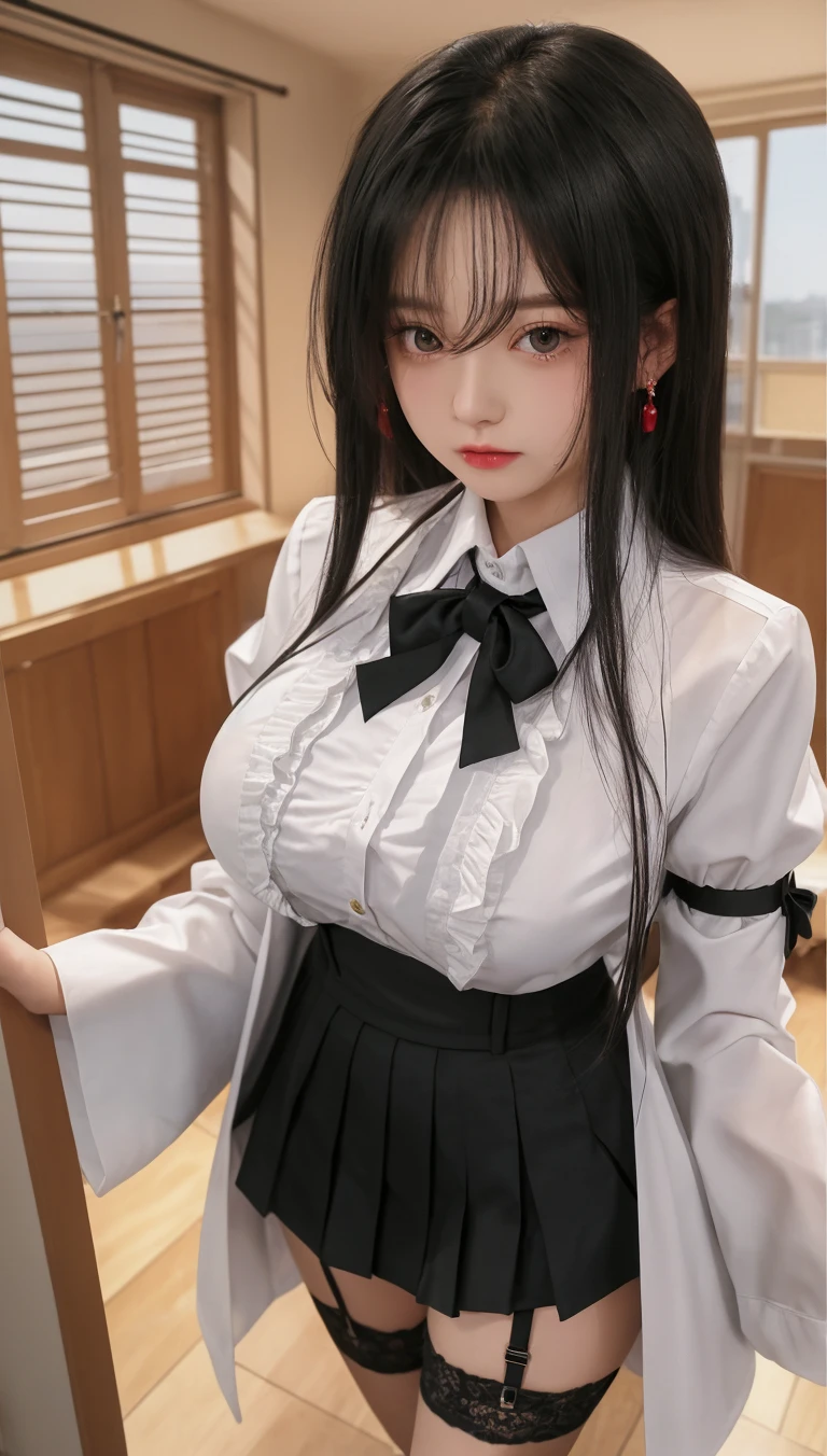 8K resolution,demon,,Asian,one person,Lolita skirt,flight