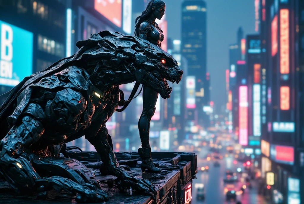 
a futuristic cyberpunk warrior woman while she searches a semi-destroyed alien city, within the city walls some mysterious alien symbols can be glimpsed, hyper-realistic, cinematic, 4k, ultra-detailed, masterpiece, intricate-details, photo-realistic 