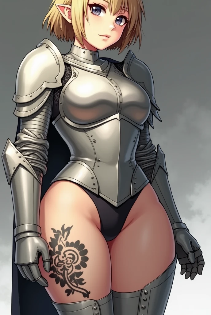 (masterpiece, highres),full body, 1girl, solo, short hair, blonde, warrior queen, steel plate armor, large breasts, standing, outdoors, grass field, blue sky, intense, large ass, from side<lyco:ThePitV2-27:1><lyco:ThePitV2-27:1>