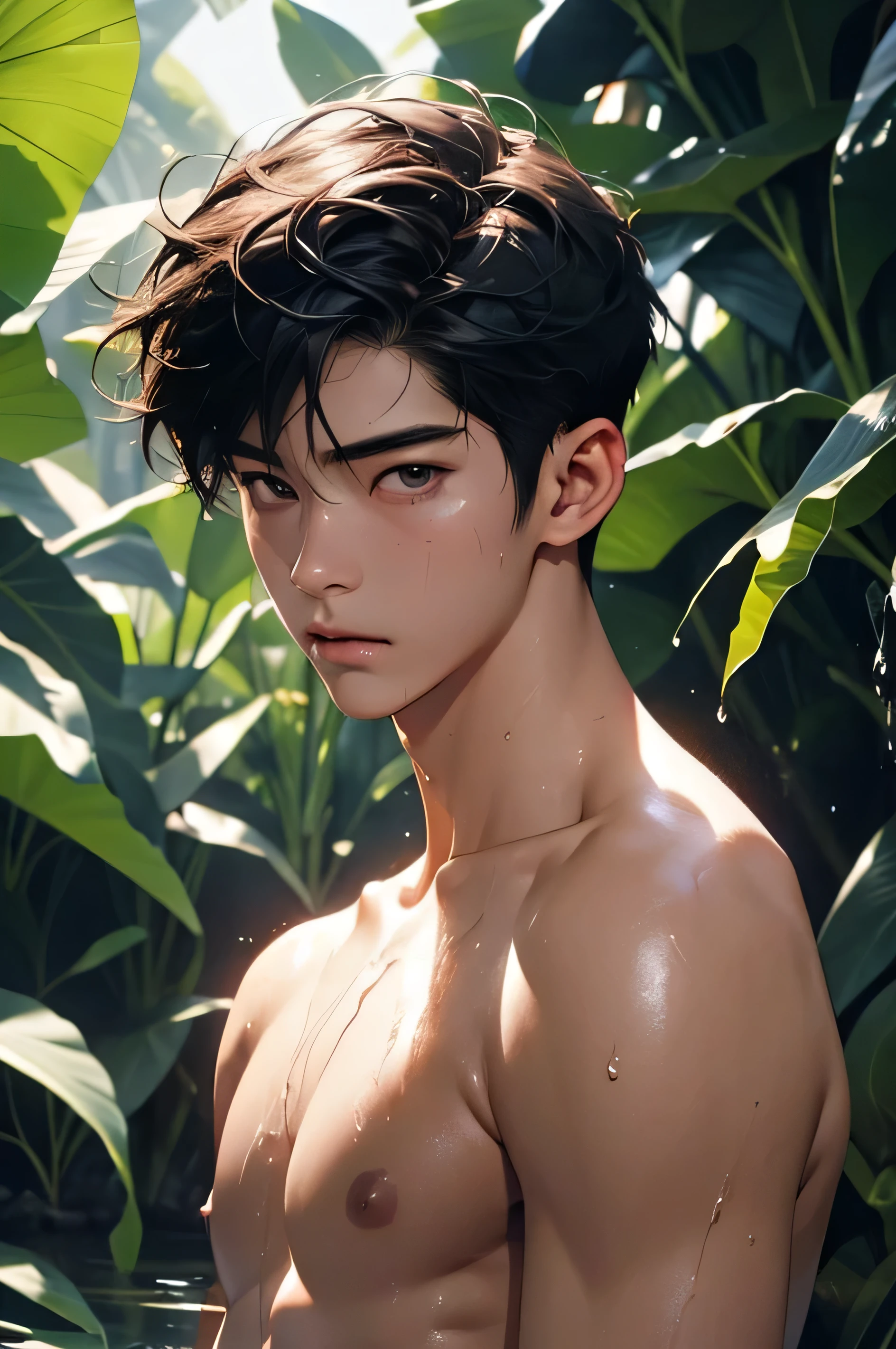 Thin lean boy shirtless 