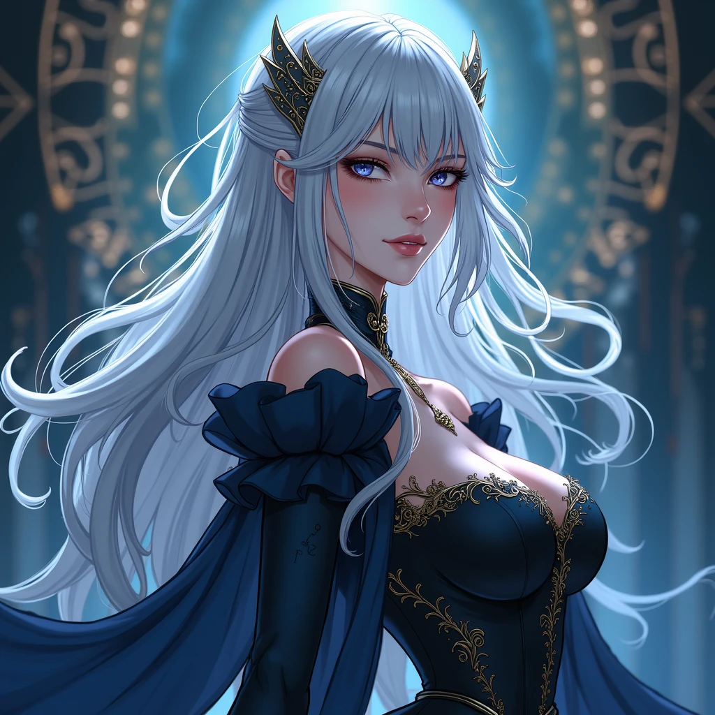 Person wearing a silver masquerade mask, The color is iridescent silver, masterpiece, Highest quality