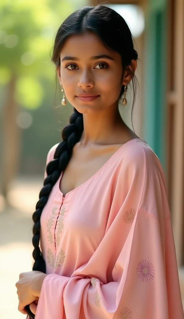 A beautiful indian girl medium nude , medium plaits