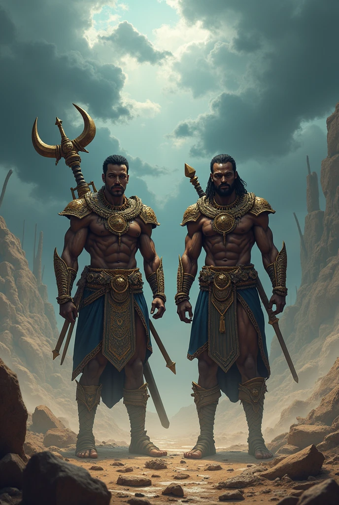 Highly (dynamic:1.2) scene art detailed (rutkowski:1.2), ((pharaoh killing), (mad), handsome, (dark skin), ((long woven dreadlocks)) ((muscular)), (fantastic amazing decoration:1.2), explosive volumetric, Delightful anatomy, (fantastic god perfect art, 64k ultra hd:1.1), (art by apterus, art by dan mumford:1.2)