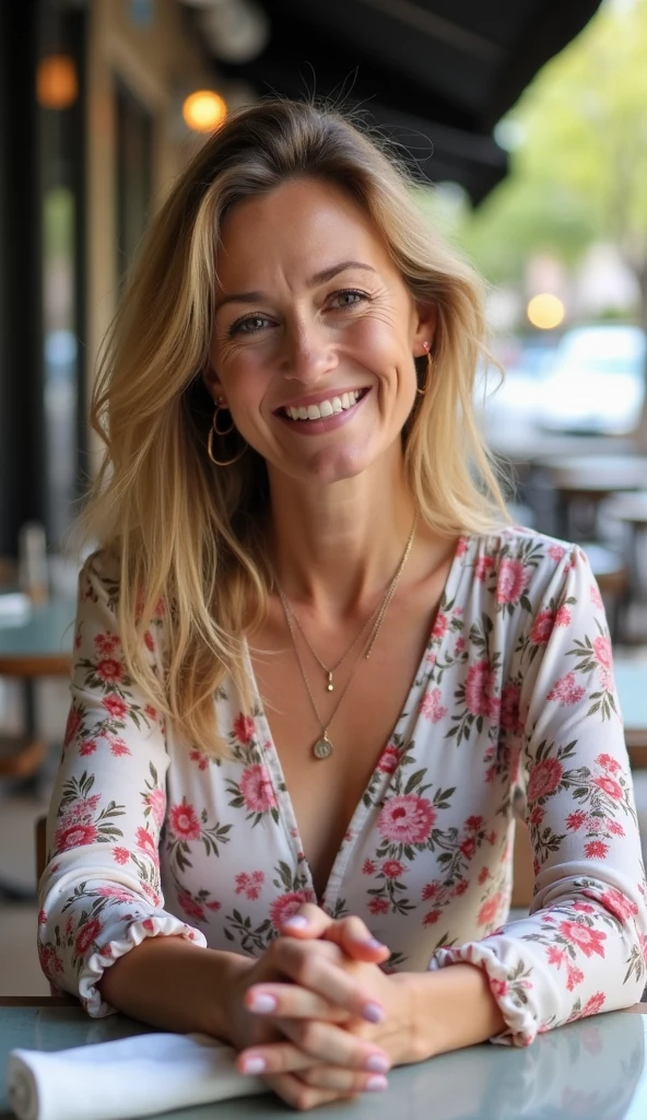 a-36-year-old-woman-wearing-a-long-sleeve-floral-blouse-sitting-at-a
