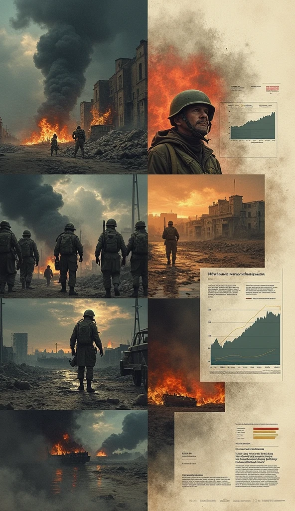 there are pictures of a soldier with a gun and a fire, in style of kyrill kotashev, concept arts, concept art like ernest khalimov, wojtek fus, cinematic photograph concept art, war scenes, concept art 2022, war-art style, by Hristofor Zhefarovich, by Ilya Ostroukhov, official artwork