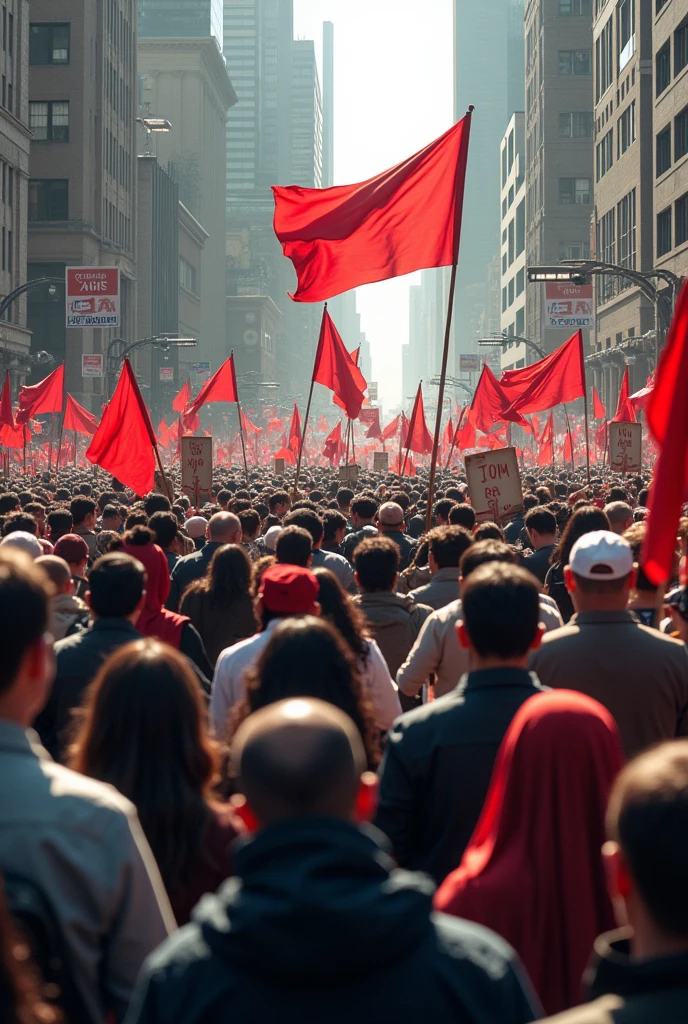 There is a huge procession. It was written by my hand that I want the release of the telegram director.