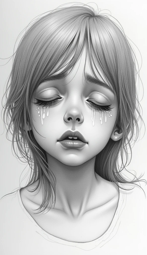 a BLONDE CHILD girl with a wet head, Retrato chovendo, Foto premiada da chuva, dripping with water, black and white artistic photo, gotas de chuva no rosto, derretimento e gotejamento. estranho, water manipulation photoshop, covered in water drops, t, Chovendo