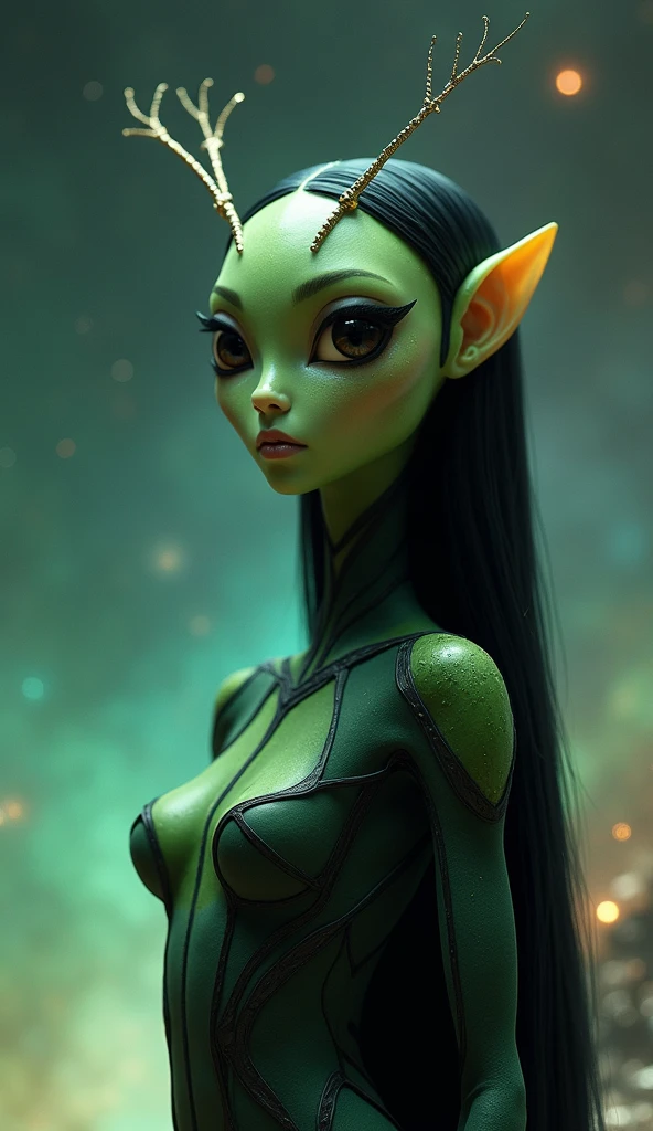 cute gremlin girl with green skin, samdoesart style, realistic, realistic, face, arosen style,
([ivy lebelle|tiffany watson|riley star]:0.9), 21 year old, 
, alluring, attractive, amazing photograph, masterpiece, best quality, highres,
 <lora:gremlin_girl_1:1>