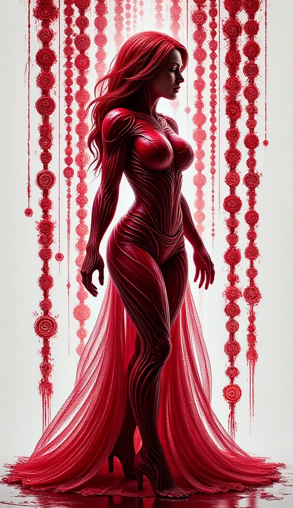 poster art the silhouette of a woman, double exposure, red matrix glyphs falling down, digital art, amazing quality, very detailed
dvr-onion-flux