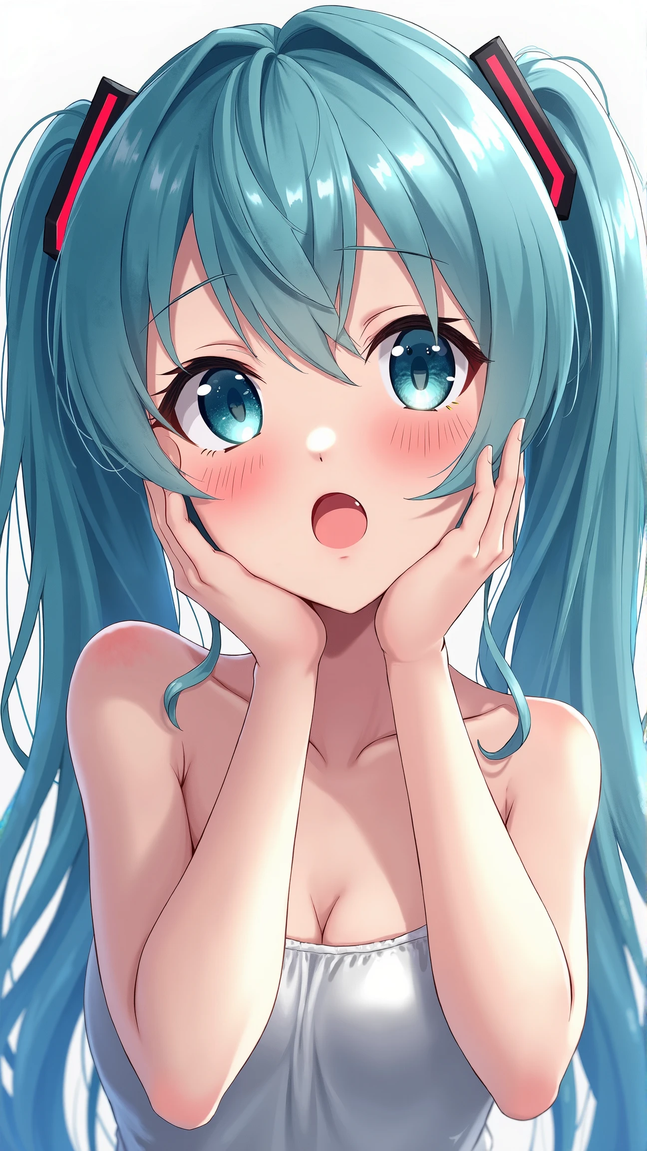 cute, Stand on all fours, Ahegao, panties, String, секси String, Background Room, , View from above