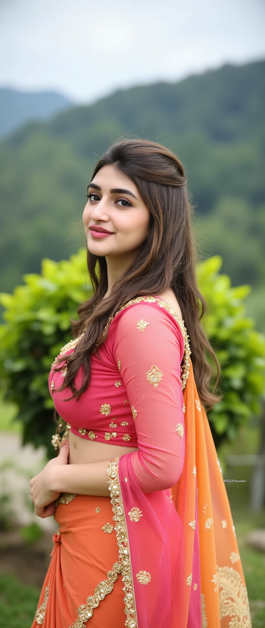 Cute, beautiful, woman, saree,IMG_63637.CR2