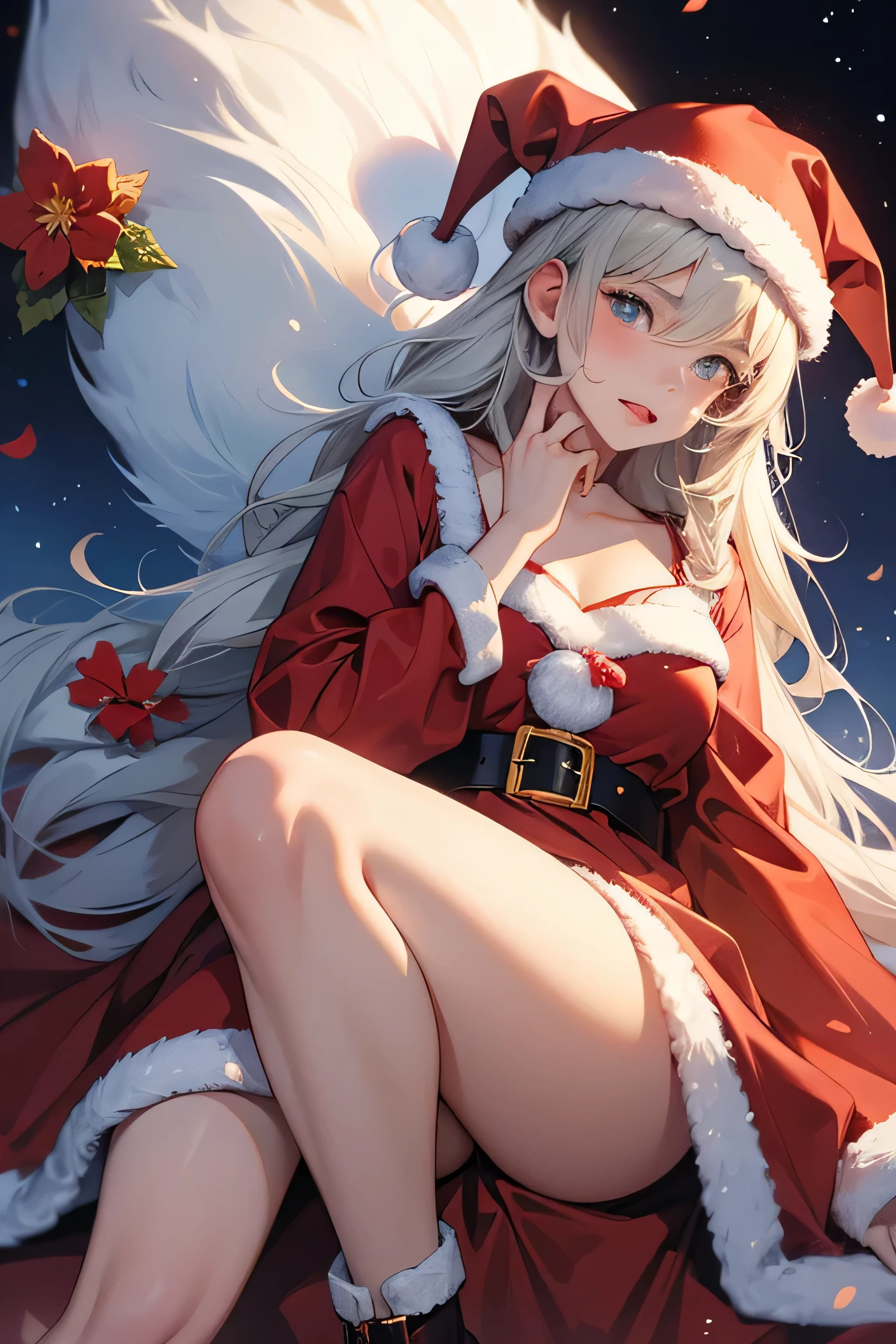 Reindeer, (blind box toy style:1.2), nuttcraker toy, (Full Body Shot) ,  1 Transparent Santa claus, Behind him is a snowman and reindeer, snowflakes, Transparent mecha, Exquisite Helmet:1.2, glowing goggles:1.2, Cyberpunk, Dreamy Glow, Luminous neon lamp, clean, white background, ( Global illumination, raytracing, HDR, unreal render,reasonable design, high detailed, masterpiece, best quality, UHD, Cinematic Lighting)