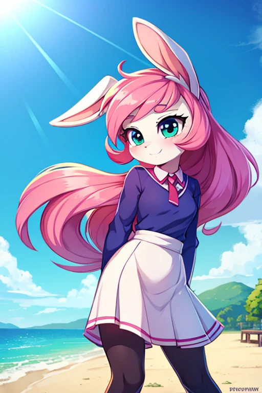 Female furry teenager sara rabbit my little pony Equestria girls style 