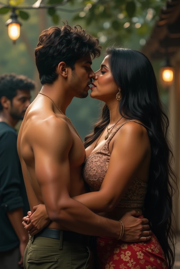 Generate an image that's shows (In which love wore the face of fear.) related to fake love relationship
Show in 9:16 ratio
and show bihar couples (India)
One more