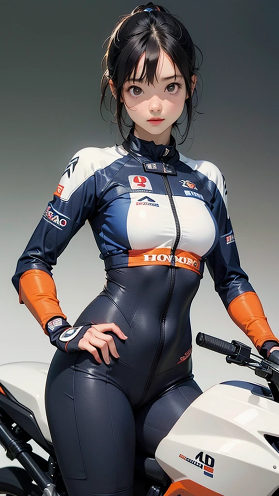 Racing suit, desert, (inspired by the Avengers), ponytail, one-piece gel pants, machine girl, safety rating, big ass, (8k, foto raw, fotorrealista: 1, 25), (muito brilho labial, muitos cílios, melhor qualidade, ultra alta resolução, profundidade de campo, Aberração cromática, luz ampla, cor natural, distant image (1:2)