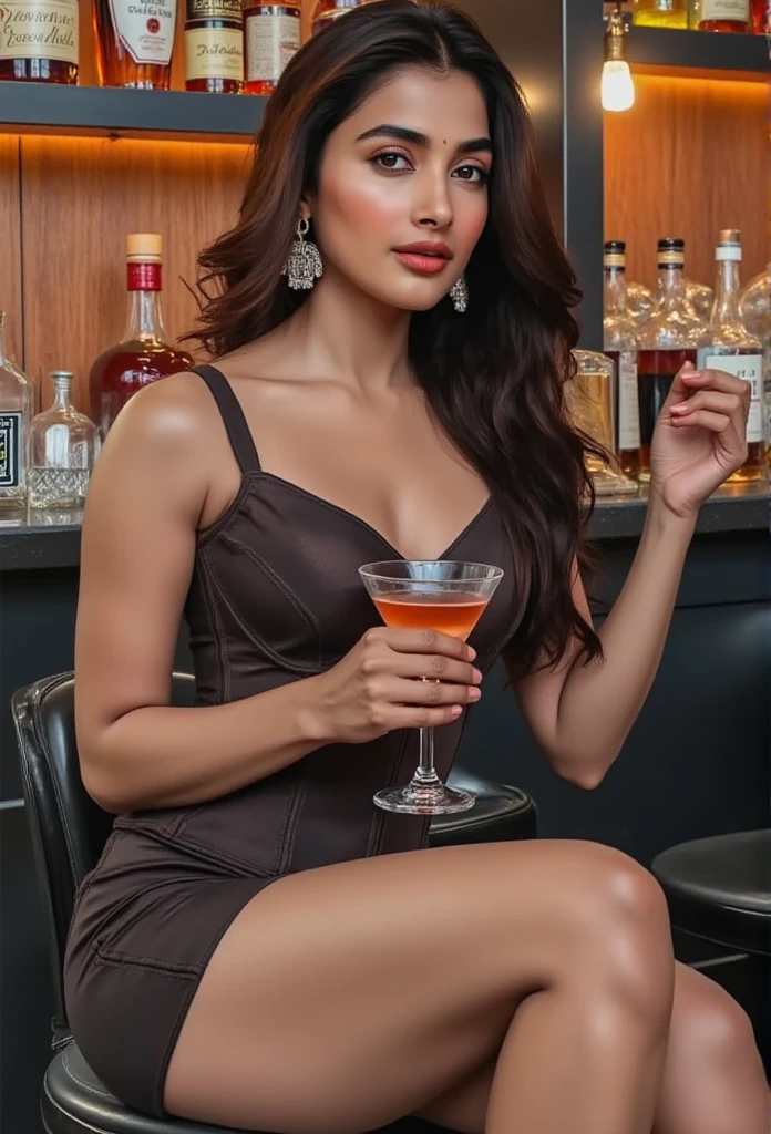 Indian lady anusha in a red dress posing at a bar with a drink, sexy dress, with a drink, sexy red dress, tight dress, in a bar, red dress, sexy girl, red hot, in a red dress, at a bar, tight attire, wearing red dress, beautiful mexican woman, holding a drink, wearing a red dress, sitting at the bar --auto --s2