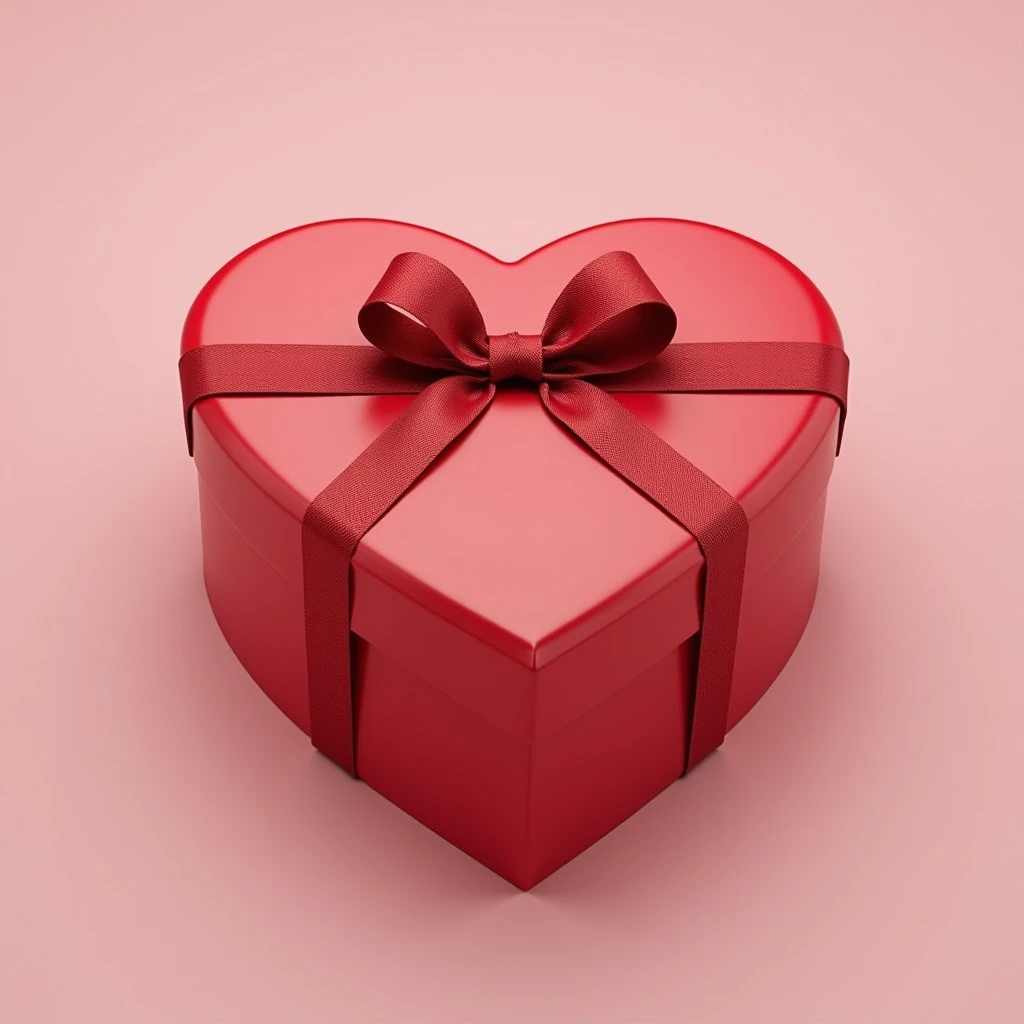 Heart-shaped box for Valentine