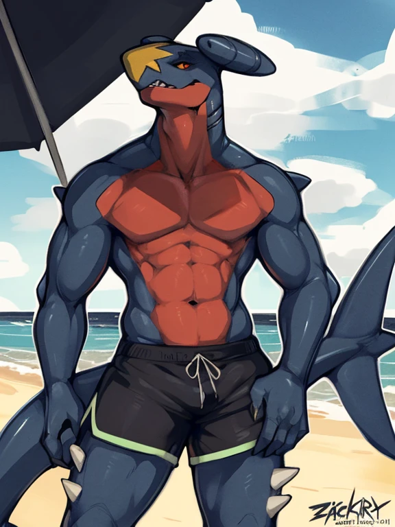 dragon, Strict, male, Humanity, ultradetailed, 逞しいmuscle, With two people,Completely naked, rippling muscle, muscle, Beach Background, tail, Facing the audience, casual, scale,Show off your crotch,Having an erection,cumming,Masturbating,blush,It looks good.
