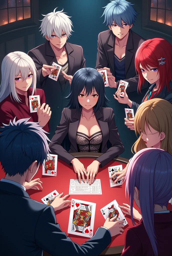 nsfw, In a casino run by the devil, if you win you can have a stunningly beautiful dealer, but if you lose you will have your soul taken and you will die. All the male challengers are captivated by the otherworldly beauty of the female devil dealer, and even though it is obvious that they are bound to lose, they go ahead and lose.
