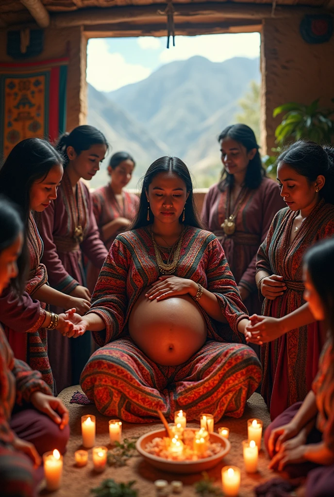 in kali mandir,four eldery aged pregnant indian ladies(((Full bodies head to toe in Nude,No cloths,No nras,No panties)),They are in haka squat pose,(Show me your tongue,long tongue:1.2),sagging breasts,red lipsstick,cornrow braided hairs like african hairstyle,flooded with 10000000 liters hair oil into hair,hairs like oil pulp,slick combed hair lines highly visible,The are whipping their heads in to circle making that their conrowed braids are flipping over head in circular circle,{{{{ nude}}},Nude,((Nude)),(((Two ladies Full bodies Nude,No cloths,No bras,No panties))),(((hindu preist with preist dress,Penis exposed))),((perfect UHD color grading)),(((((Detailed image)))),