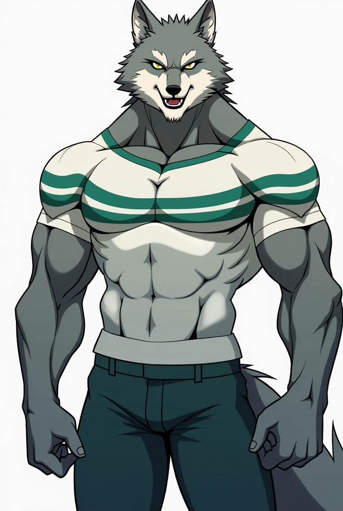 kisaragi (ginga), male, masculine, anthro body, half body, (muscular arms, muscular neck, muscular shoulders, muscular):1.5, bright highlights, (black background, gradient background):1.5, heavyweight, paws, detailed, high quality, best resolution, solo, posing, standing, by wfa, by taran fiddler, by echin:0.5, cel shaded, proud, majestic, detailed eyes, blue eyes, stern face
