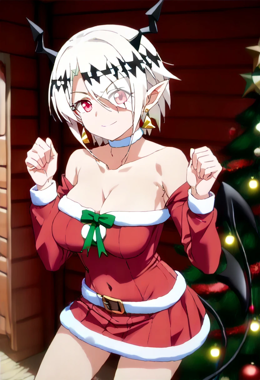 NSFW,koneko toujou (dxd),Gray Hair,short hair,(Christmas:1.5),(devil:1.5),(Embarrassed:1.5),blush,(Estrus:1.3),(sexual excitement:1.5),(Ecstasy face:1.5),(orgasm:1.3),(Perfect hands),(Perfect Anatomy),(masterpiece),(highest quality),One man,(Doing sex:1.5),Leg spread,Lift your butt,Department Wah Street,Alley,Ahegao、Wide-eyed、Cross-eyed、Open your mouth、Sticking out tongue