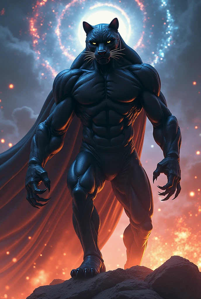 big mouth, sharp teeth, black skin, skinny, humanoid, no eyes, monster, claws, smooth body, full body