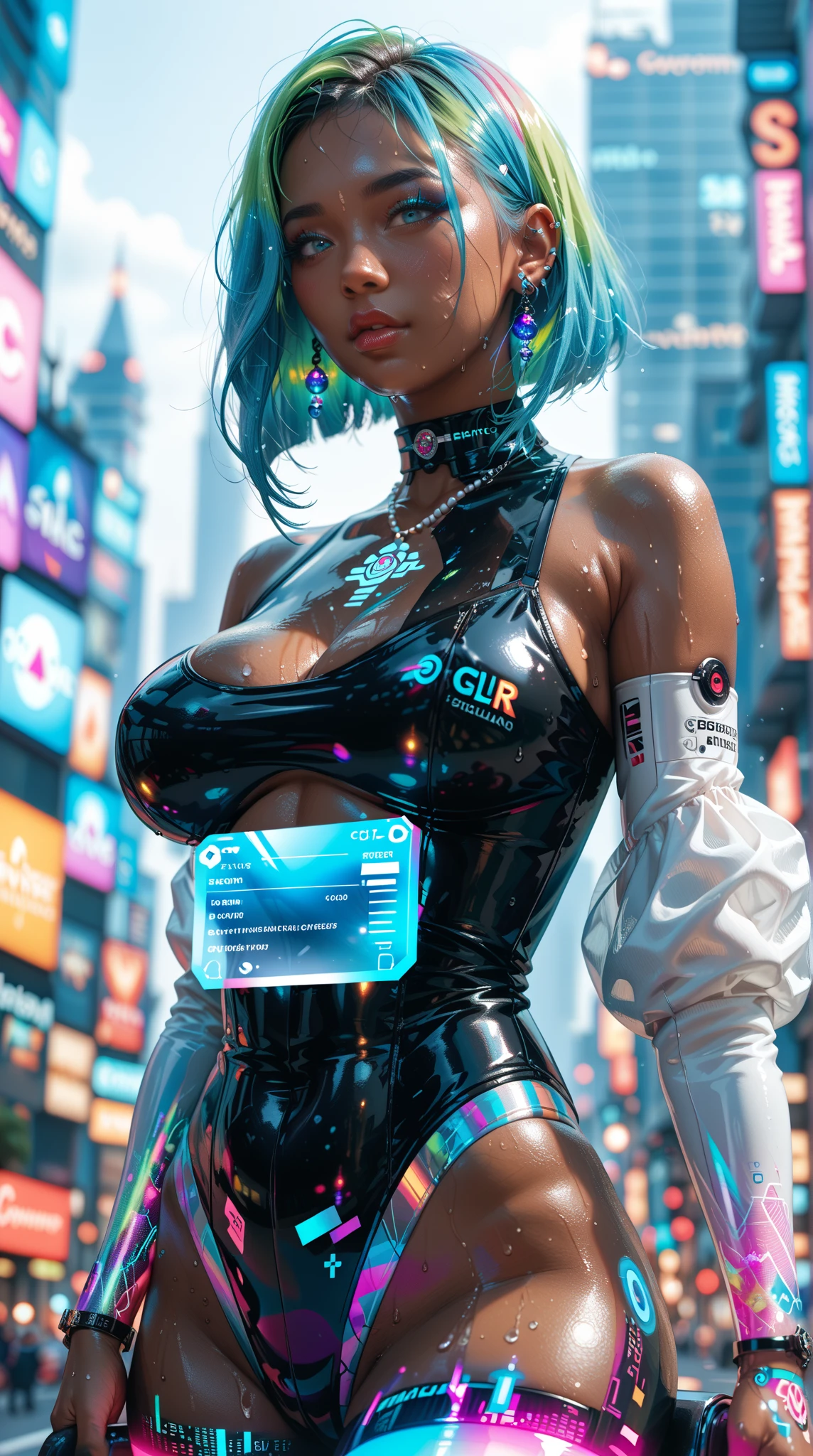 photorealistic, ultra high res, intricate, hyperdetailed, (skindentation), cute, feminine, detailed body , (detailed face:1.1), (outlined iris), (hidrocor lenses), (perfect eyes), 4k, beautiful, (masterpiece:1.2), (best quality:1.2), multiple beautiful women, wide hips, thick thighs, (large breasts:1.2) and (huge breasts:1.2) , dress, slutty, seductive pose, extreme hourglass figure, stripper, in club, dancing
