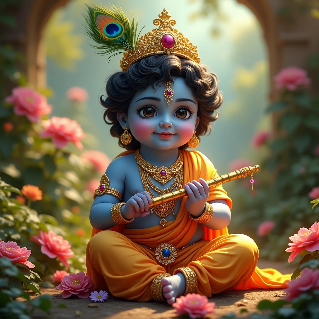 Shree krishna image generate