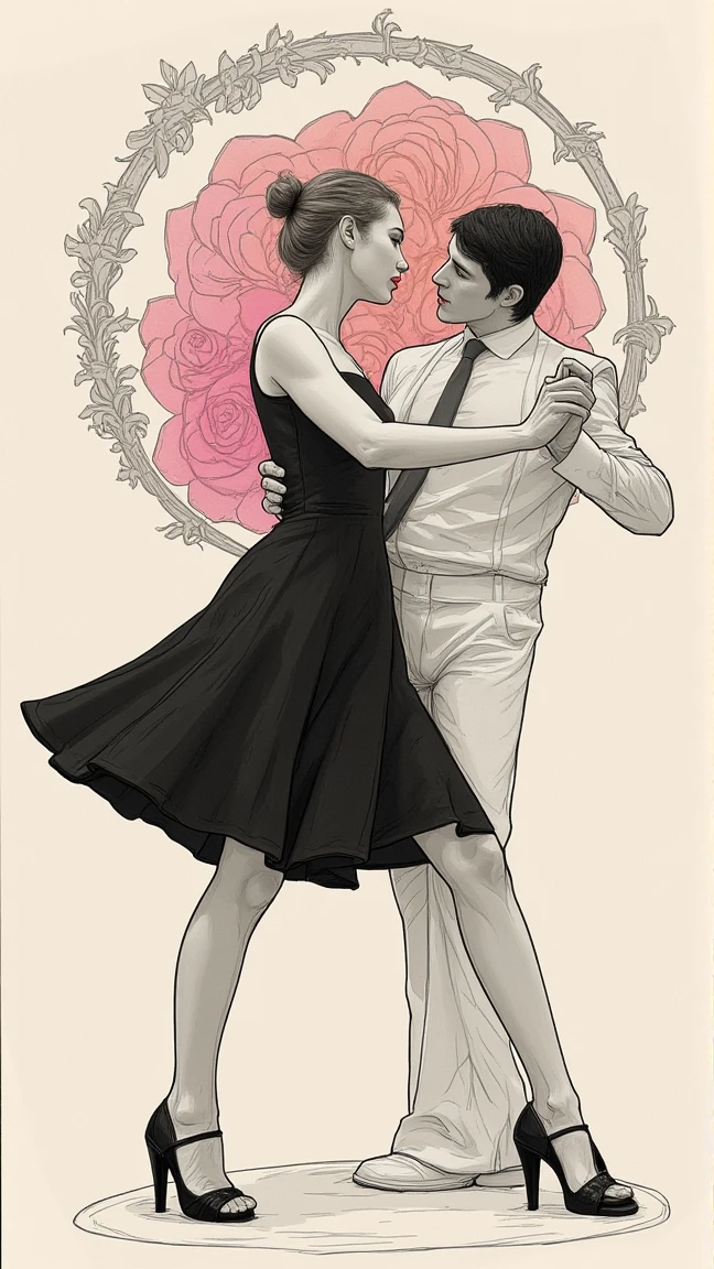 Warm painting with splatter background and spray effect, by Eugeniusz Zak, watercolor art. Europe, a young man and a girl dancing rock and roll on a dark neutral background, by Karoly Lotz, watercolor, watercolor style, detailed watercolor art, by Ruben Tam, digital watercolor painting, watercolor, highly detailed watercolor, watercolor art, Grzegorz Rutkowski