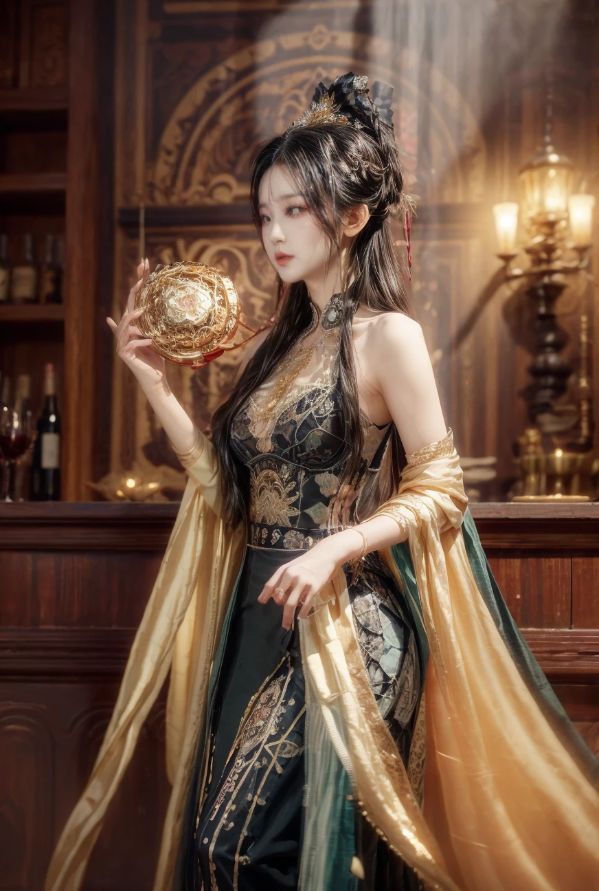 ((1girl and guanyin,mantra)),(),water,standing,lotus, lily pad,jewelry,wide sleeves, chinese clothes, hanfu,shawl, hair ornament, holding flower, earrings, crown,<lora:add_detail:2>,<lora:yuzu2:0.7>, <lora:bguanyinv1:0.187>