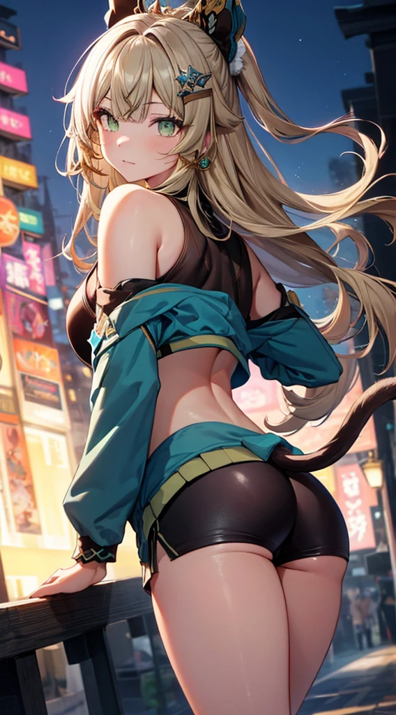 ((highest quality)), ((masterpiece)), (be familiar with), (High definition), 8K, (Accurate), (Realistic), Perfect Face, Cinematic, Best Shadow, (Complex:1.4), (2人のCat ear金髪女性), tall, Cat ear, Blonde Long Hair, Voluminous hair set, Big cleavage, Narrow waist, Big Ass, glamorous, Alluring, Bikini Protector、tactical suit、Combat Boots、Armament、Decadent future world, NEO TOKYO, 2人で大型戦車の上でCherry Blossom Viewingをしている, (smile), Cherry Blossom Viewing, Cherry tree, (Cherry Blossoms at Night)