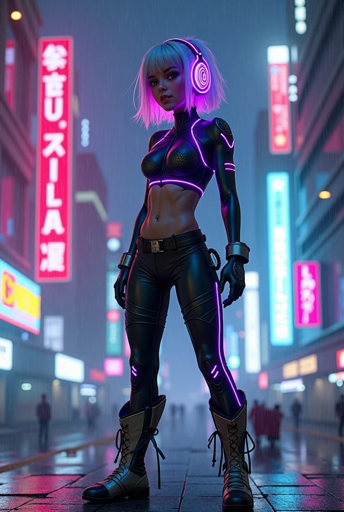 cyberpunk, sexy woman, olhos metalicos, cibernetica, tecnologica