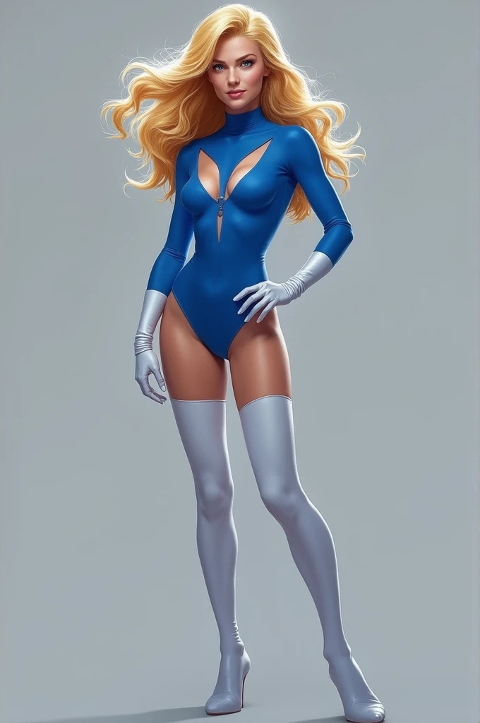 ((Full-length photo, standing, feet on the ground)) ((masterpiece,best quality)), absurdres, Killer_Frost_Assault_on_Arkham, solo, smiling, smug, looking at viewer, cowboy shot, cinematic composition, dynamic pose