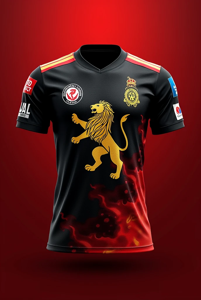 Resemha black shirt with team name Review.  With Lion of Judah printed on the shirt.