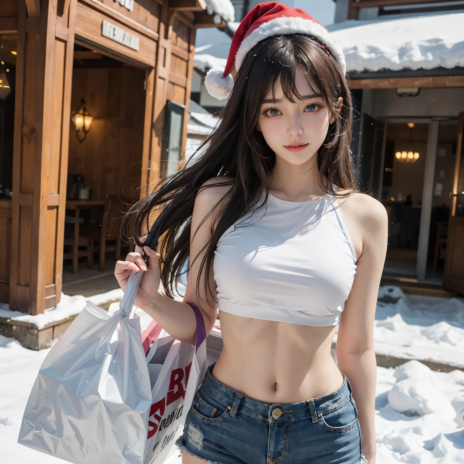 (top-quality)、 (masterpiece)、(profetional lighting)、 (elegent)、 (A hyper-realistic:2.0)、(Stylish), (intricate detailes)、 (Perfect anatomical depiction of the human body:1.2)、(Girl standing proudly in front of camera with chest turned、Another girl on the other side is pointing her ass at the camera:1.5), ( Huge breasts :1.7), (Bright whitening skin:1.5), (Beautiful bright blue eyes with dazzling squinting long eyelashes and red tear bags:1.5)、(shiny little lips:1.5)、 (Brunette's half-up hair shines in the backlight), (The length of the skirt of the schoolgirl uniform is、To give a bewitching look、We keep it as short as possible:1.5)、(The blouse is very cramped due to the huge breasts:1.5), (This is a photo taken with squinted eyes and a cute smile...:1.5), (By pulling up the skirt with her hands, Showing off her proud small snow-white low-rise panties from the front.:2.0), (Another girl on the other side turned away、Show off your proud super big ass from directly behind:1.7), (the face is chubby:1.5), (A detailed face), (Perfect hands, Correct number of arms, Correct number of fingers, nice hand, Anatomically correct hand), irene1