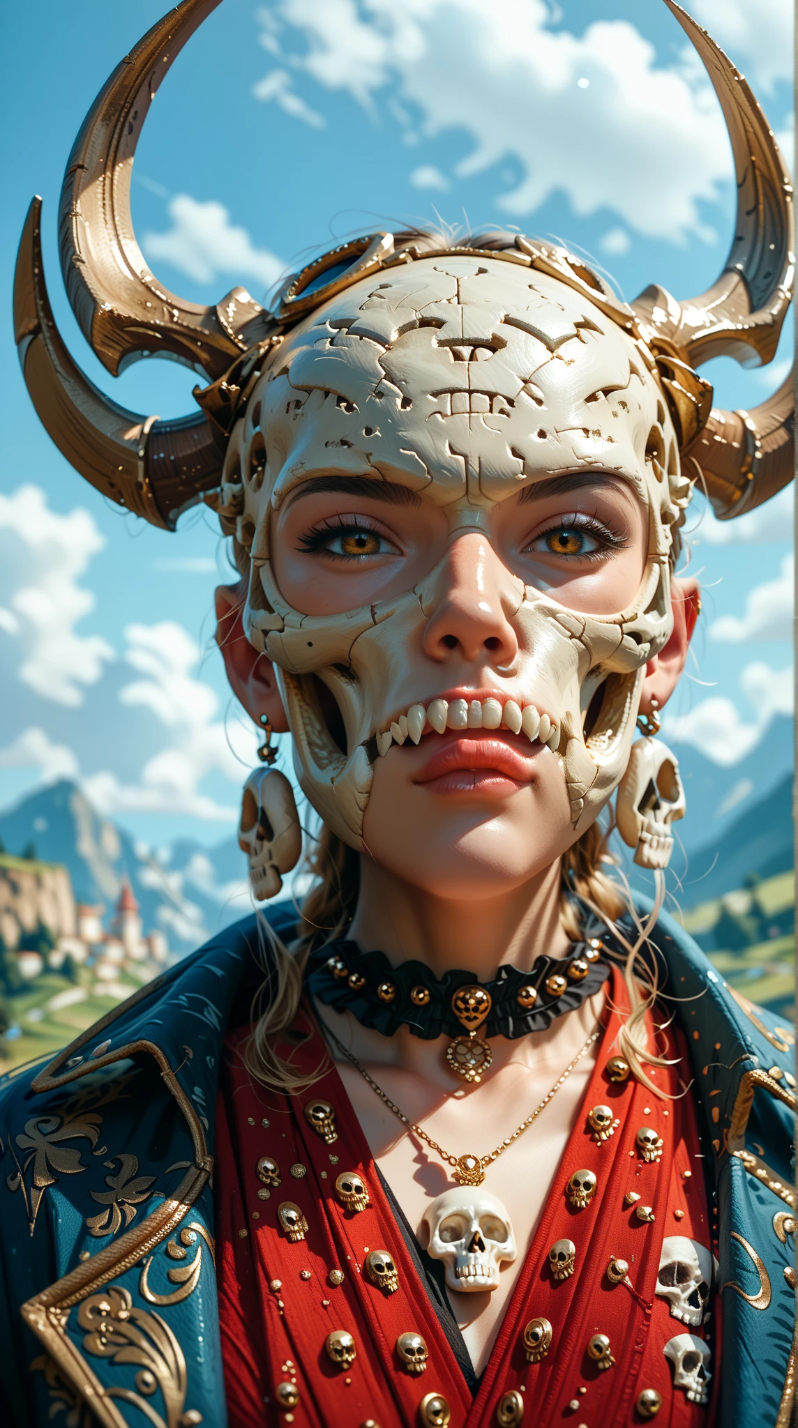 <lora:MoroccanLibertyCrown:1> isni, headdress, concept art, 86 y.o. rotund The Engineers, Panorama, Joyful, Steampunk Art, <lora:ral-wtchz:1> ral-wtchz