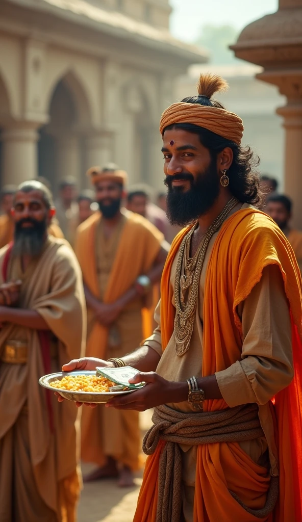 Ramu ko bade admi ne bahut sara dhan diya