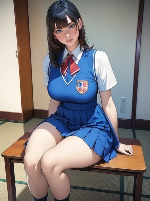  a blue Asian woman in a white uniform posing on a bench,   Japanese high school girl uniform ,  Japanese School Uniform,  Japanese School Uniformを着ている,  the principal is wearing a uniform  , 超  REAL SCHOOLGIRLS  , a hyper  REAL SCHOOLGIRLS  ,   in a strict school uniform   , Puella Magi uniform ,   girl in uniform  ,   REAL SCHOOLGIRLS  , Seifuku,    realistic young gravure idol  
