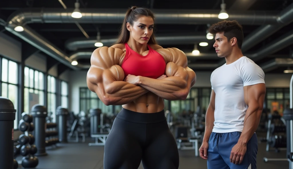 In a spacious and well-equipped gym, a group of awe-inspiring man bodybuilders take center stage. Each one exudes strength, confidence, and undeniable beauty as they showcase their sculpted physiques in a variety of dynamic poses.
Their gym outfits, perfectly tailored to their athletic forms, accentuate their muscular curves and reveal the dedication and hard work they have invested in honing their bodies. The fabric clings to their sculpted arms, shoulders, and legs, highlighting the power and definition that lies beneath.
In one corner of the gym, a woman with chiseled biceps strikes a pose, her arms flexed to perfection. The sweat glistens on her skin, emphasizing the incredible muscle definition she has achieved through countless hours of training and discipline.
Nearby, another bodybuilder stands tall, her legs strong and toned. She confidently showcases her quadriceps and glutes, displaying the results of countless squats and lunges. Her gym outfit perfectly accentuates her lower body, drawing attention to the incredible strength and shape she has developed.
In the center of the gym floor, a third bodybuilder captivates onlookers with a graceful and dynamic pose. Her powerful back muscles ripple beneath her outfit as she extends her arms, showcasing the symmetry and balance she has meticulously cultivated.
A fourth bodybuilder stands in a confident stance, her core and abs defined and impressive. Her gym outfit contours her midsection, emphasizing the dedication she has poured into sculpting her abdominal muscles, inspiring others with her commitment and discipline.
With each pose, the bodybuilders emanate an undeniable aura of confidence and self-assuredness. They have transformed their bodies through discipline, training, and a steadfast commitment to their fitness journeys.
Their poses not only showcase their physical prowess but also celebrate the beauty of strength and the empowerment that comes with pushing one's limits. The gym becomes a stage