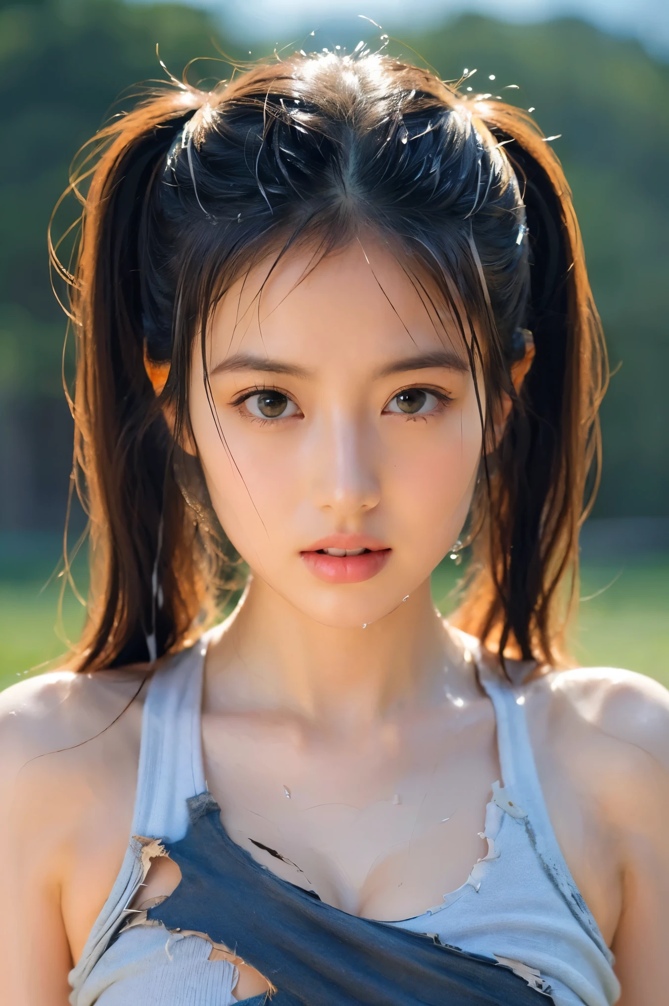 Bubble Bubble Bath 　fantasy ( one girl ), SUPER LONG HAIR RANDOM  ,  very cute face , (Random color 3 colors )Amazing face and eye, ( very detailed eye,  very detailed face), Fresh, Very clean look , (  super real な ,  high res), (最 High Quality :1.4), ( High Quality ),  Fluffy Real Skin Texture , Raw photograph, ( realistic ,  photorealistic:1.37),  very detailed, Professional  32k sexy female models who are wet and transparent in the rain , huge breasts, eye, twintails nlack hair  high res ,  upper body,  no background,  studio lighting  ,  Wear Multicolor Pleats  ( bright red school swimsuit ) In bright colors　  shiny shiny latex metallic (8k,  RAW photo,最 High Quality ,  high res:1.1), ( super real :1.4),( realistic ,  realistic :1.3), Japanese Beauty、Rhythmic Gymnastics Club、 rhythmic gymnastics uniform、(( upper body:1.3)) 32k sexy female models who are wet and transparent in the rain , huge breasts, Black eye,  twin tails blond  , Gold Jewelry ,  high res ,  upper body, (Muddy :1.5), dirty女 最高画質, masterpiece, 超 high res, (Faithfulness :1.4), photograph,  1 girl,[(sorrow)], white shirt, dim,  dark,  hopeless, Sympathize, Pathetic,  movie-like ,(  torn clothes :1.5), ( wet close :1.4), Bare shoulders,, wet hair,.. dirty melter swimsuit 　Sticky and dirty  　dirty