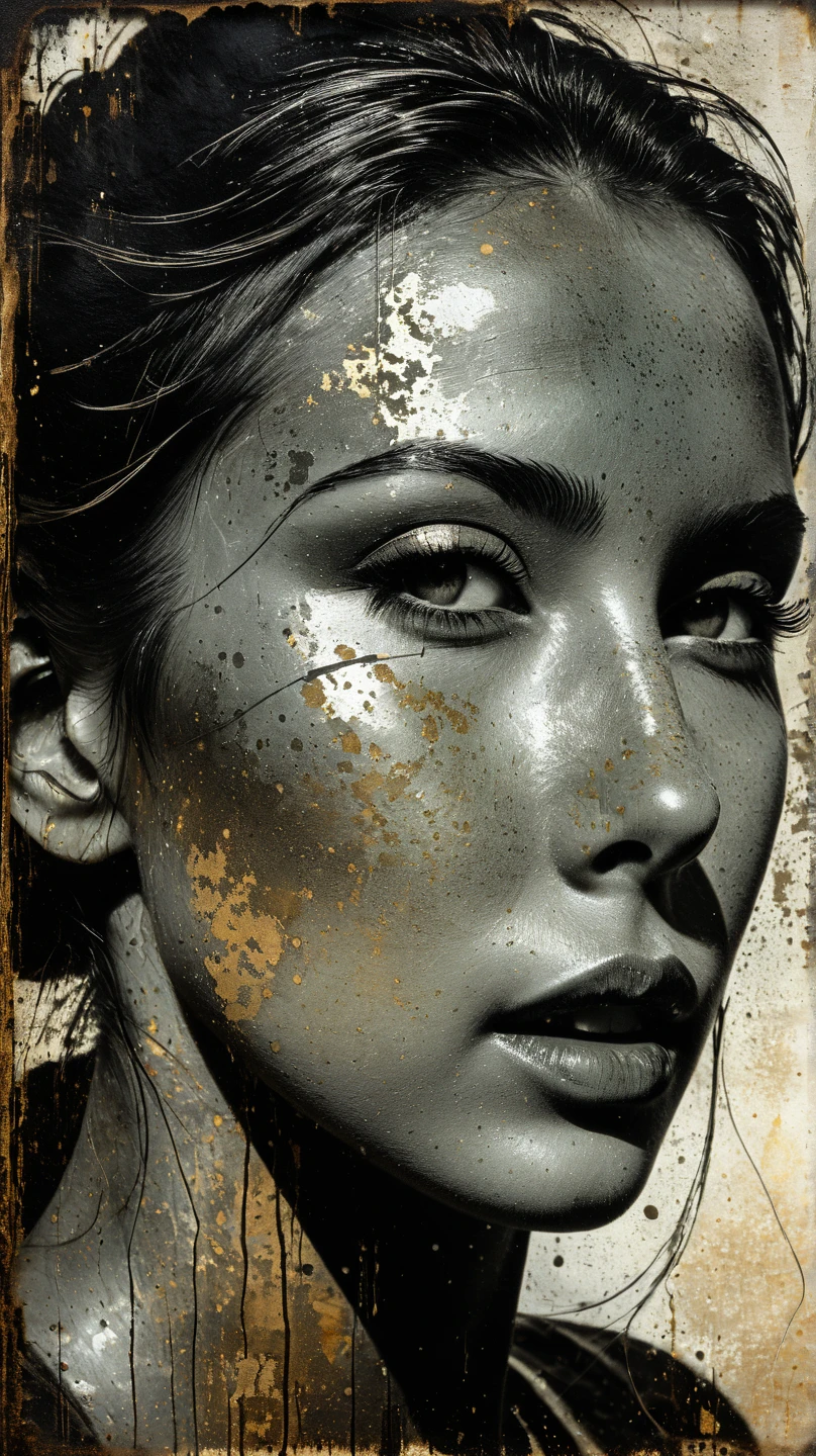  fine painting , engraving,  aged fine grunge , patina. Transparent realistic light, Halftones, spraying , gently, blurry,  Transparent , high details, professional photo, HDR, digital-art 3d 120k , обряд  Transparent й оболочке сосудами венами и бархате на черном,  face in dynamics , 
engraving, etching on black ,  aged fine grunge , patina,
transparent realistic light, Halftones, spraying , gently