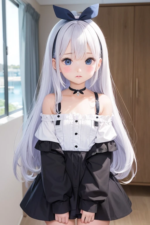 (adolable，teens girl)JK Silver Hair(Beth:1.2)