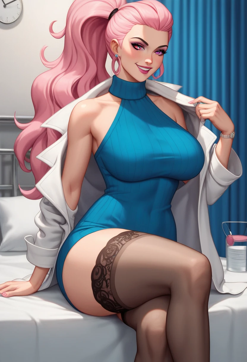 Un primer plano de una caricatura de una mujer con un vestido rojo,  Seguro para el trabajo, Anya de Spy X Family, Jessica Conejo, commission for high resolution, Marin Kitagawa Fanart,cyberpunk, oc commission, Artgerm extremadamente detallado, Estilo Artgerm, Fanart de alta calidad, , Traje de Asuka debajo de la ropa!