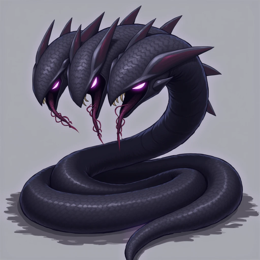 (No humans)、An alien tentacle creature with tentacles branching out from a central body with a single large eye、From the side