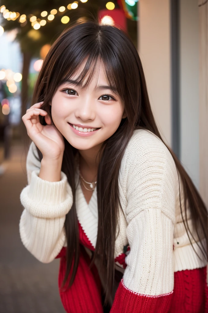 High resolution、High level image quality、In 8K、real live action、RAWphotographgraphy、highest quality、masterpiece、table top、beautiful japanese girl、japanese woman、cute little face、((shining face))、((((My cheeks turned red))))、(((((laugh shyly)))))、white skin、((Obscene content))、For adults、porn、the charm of sex、absurd、small breasts、超A high resolution、RAWphotograph、only、beautiful feces、alone、whole body、twin tail hair、very nice、knit sweater、 mini skirt、japanese woman、Are standing、(Photoreal:1.37)、photon mapping、realistic、radio city、Physics-based only dulling、written boundary depth、blurred background、photograph、hair、thighs thighs、Japanese ID、sparkling eyes、glossy lips、too bright natural light、bright sun、too bright sunlight、looking at camera、full nude