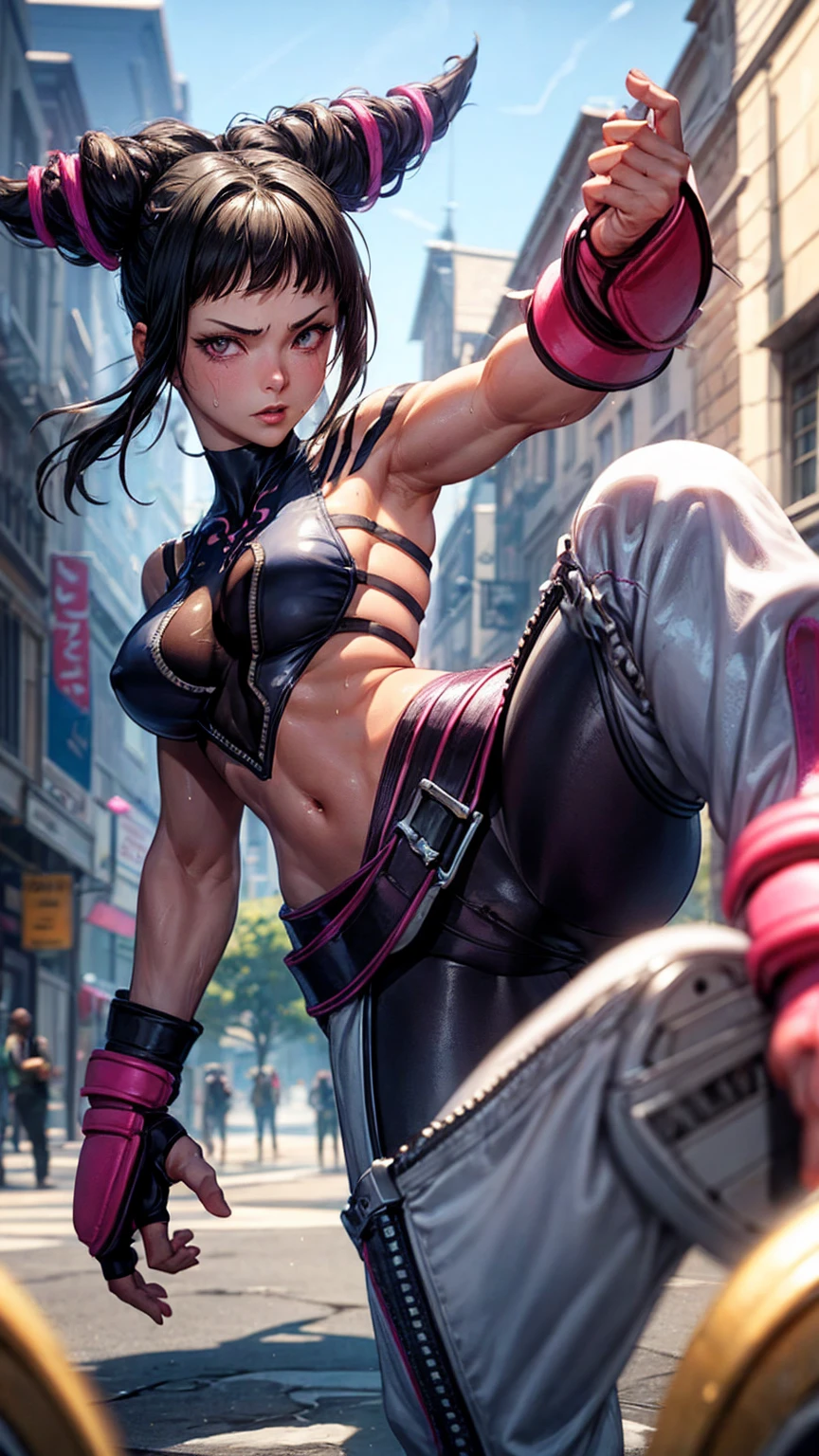 girl, comic accurate Kate Bishop costume, combat stance, highly detailed, vibrant appearance, creative behavior, imaginative, sensual, spontaneous, small breasts, sexi, highest quality, skin texture, intricate details, (cinematic lighting), RAW photo, 8k, masterpiece,best quality,ultra-detailed,very detailed illustrations,extremely detailed,intricate details,highres,super complex details,extremely detailed 8k cg wallpaper,