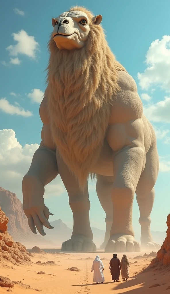 The back of a dinosaur，There is a baby wolf on the back
