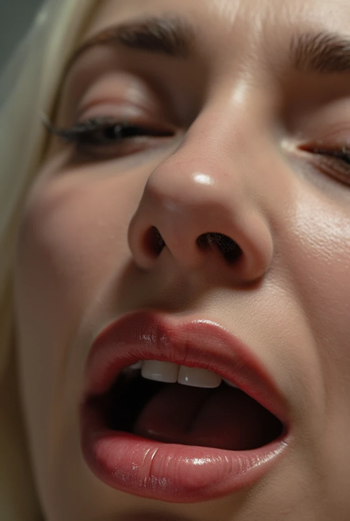 a women is posing for a picture, holding a large penis, her mouth is open wide, excited,  full close-up portrait, blowjob, aleksandra waliszewska, medium close up portrait, portrait close - up, closeup headshot, close-up portrait, close - up portrait, close up portrait, anastasia ovchinnikova, photo of young woman, closeup headshot portrait, marta syrko, there is a penis at her mouth, blowjob, mouthful of cum