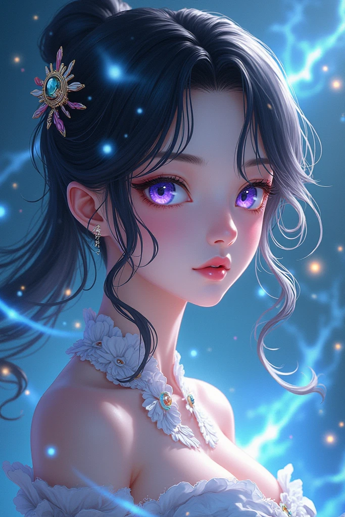 still-life,twinkle,starlights,blue colors,sapphires